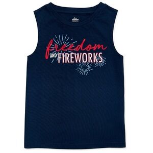 Way to Celebrate Girls Fireworks Tank Top, Size M 7/8